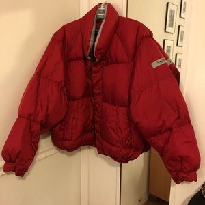 Nautica red puffer jacket